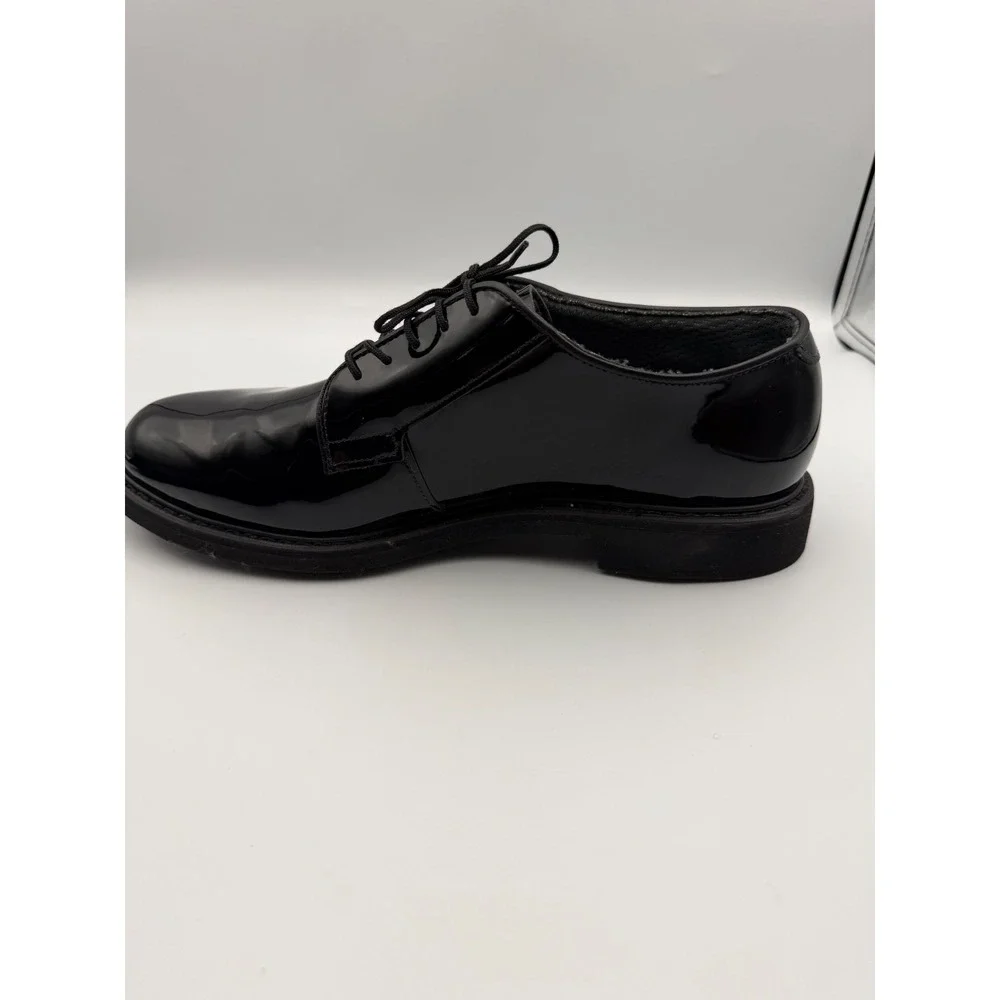 Bates High Gloss Oxford Mens 9.5 D Black Patent Dress Shoes 00942